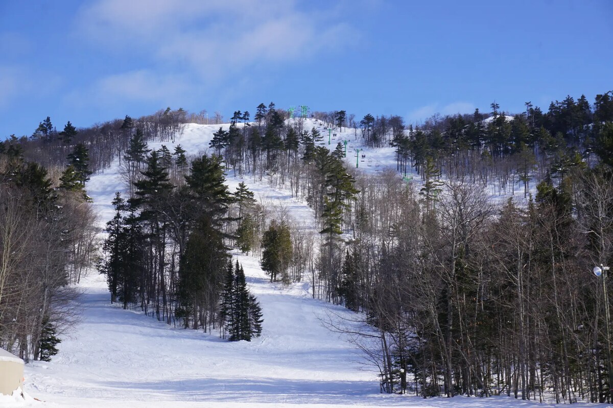 View of Mount Bohemia from the Nordic Spa, 40 minutes from Pine Street Lodge
